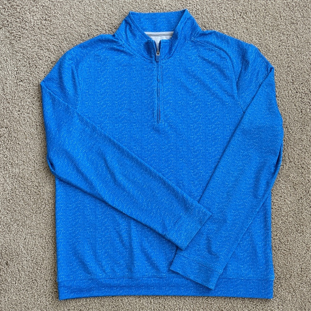 Johnnie-O boy’s Electric Blue Quarter Zip Pullover, size 12